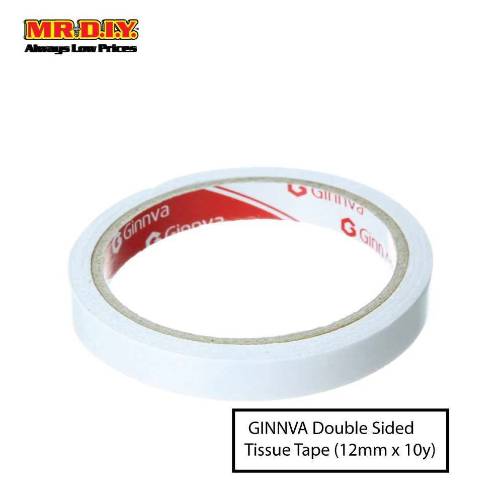 GINNVA Double Sided Tissue Tape (1.2cm x 9m) - Image 2