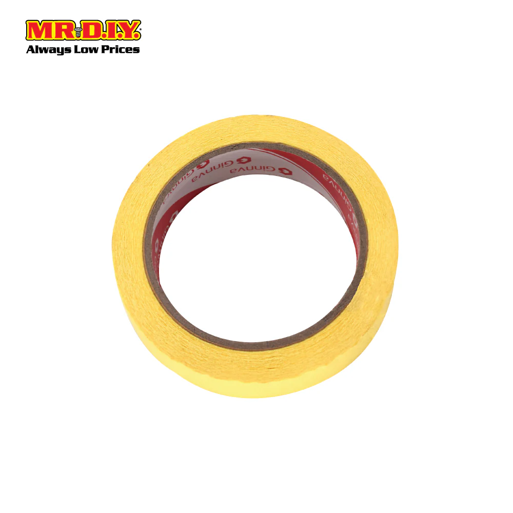 GINNVA Masking Tape Yellow (2.4cm x 30m) - Image 2