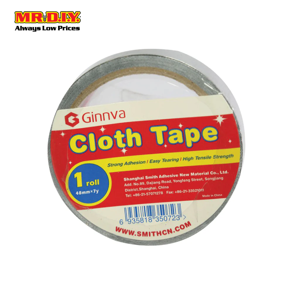 GINNVA Sticky Black Duct Tape (4.8cm x 6m) - Image 2