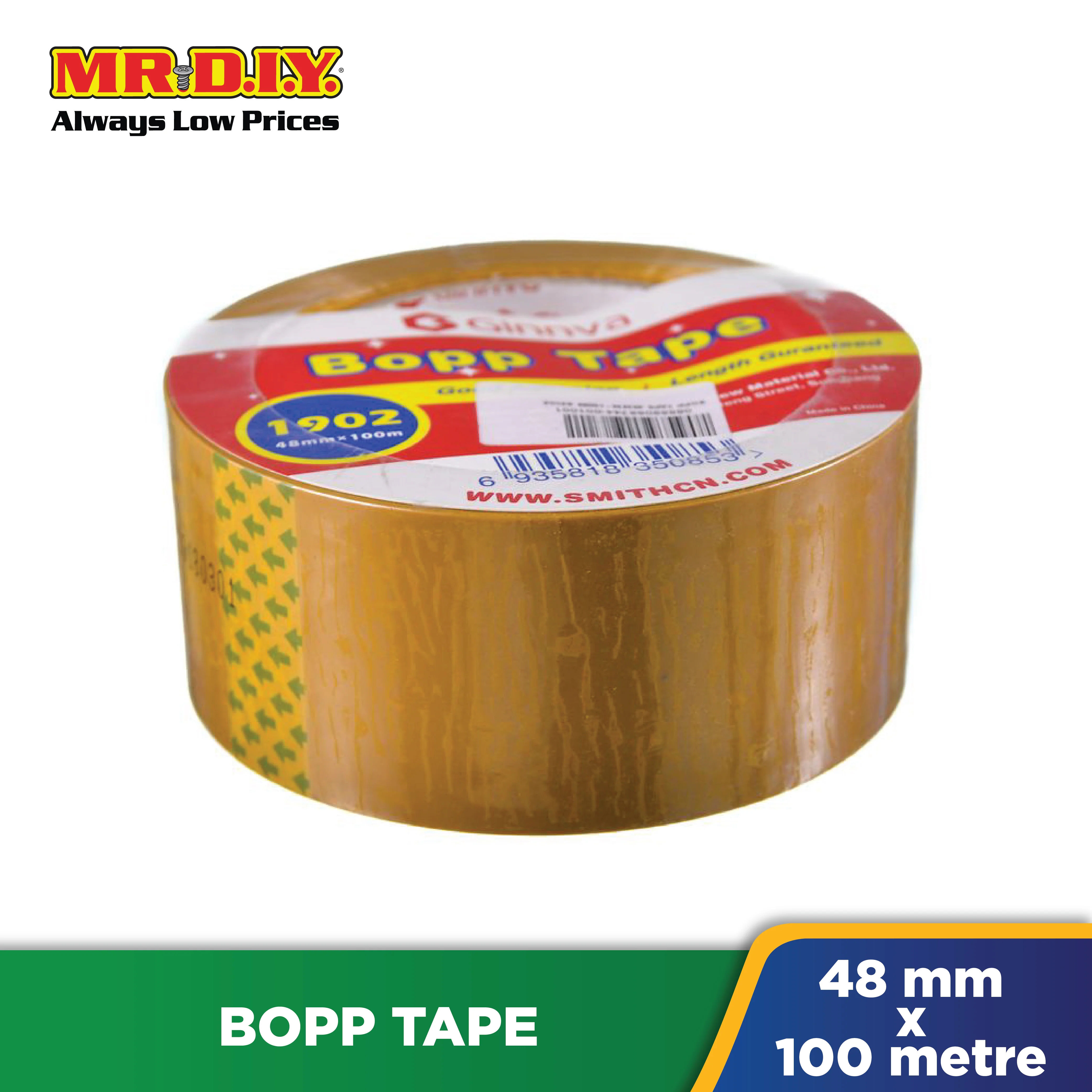 GINNVA Transparent Bopp Tape (4.8cm x 100m) - Image 2
