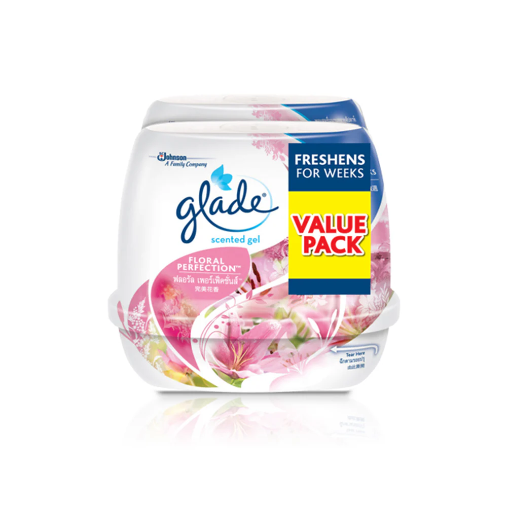 GLADE Air Refreshing Floral Perfection Scented Gel (2pcs x 180g) - Image 4