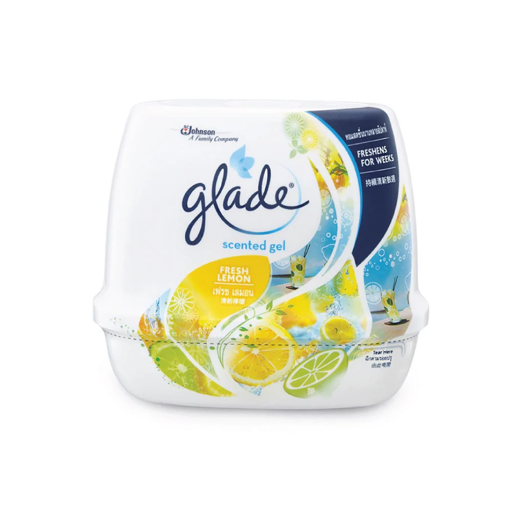 GLADE Air Refreshing Fresh Lemon Scented Gel (180g) - Image 3