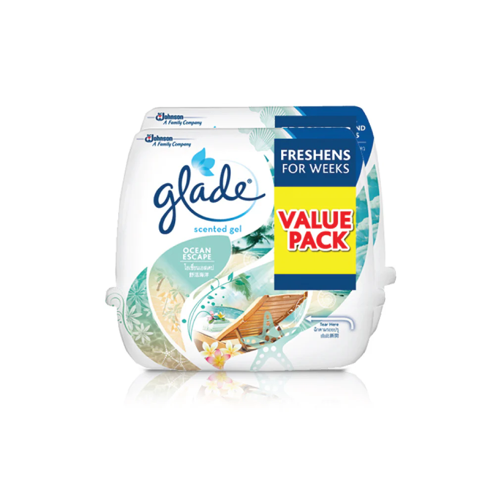 GLADE Air Refreshing Ocean Escape Scented Gel (2 x 180g) - Image 4