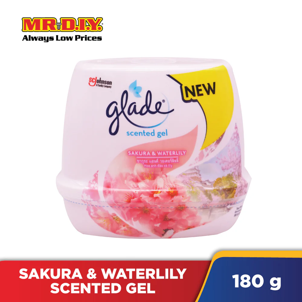 GLADE Sakura & Waterlily Scented Gel (180g) - Image 2