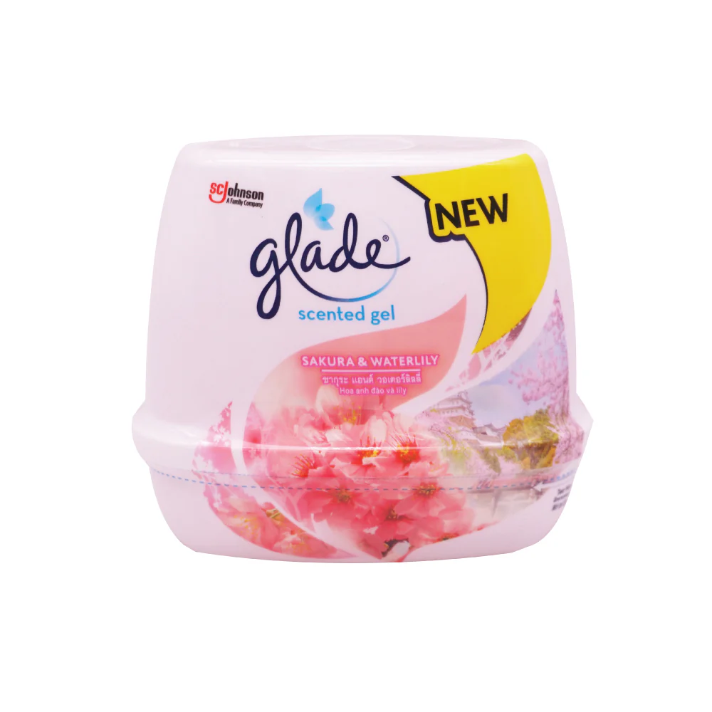 GLADE Sakura & Waterlily Scented Gel (180g) - Image 3