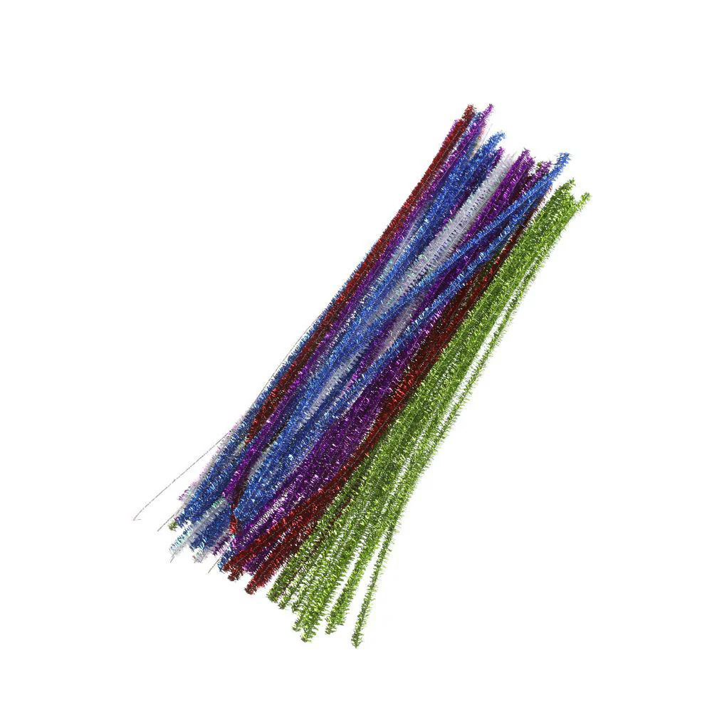 Glitter Chenille Stems 30cm (50 pcs) - Image 2