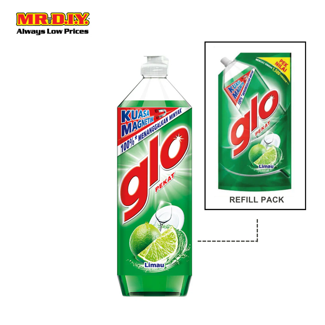 GLO Active Foam Dishwashing Liquid Lime Refill Pack (850ml) - Image 5
