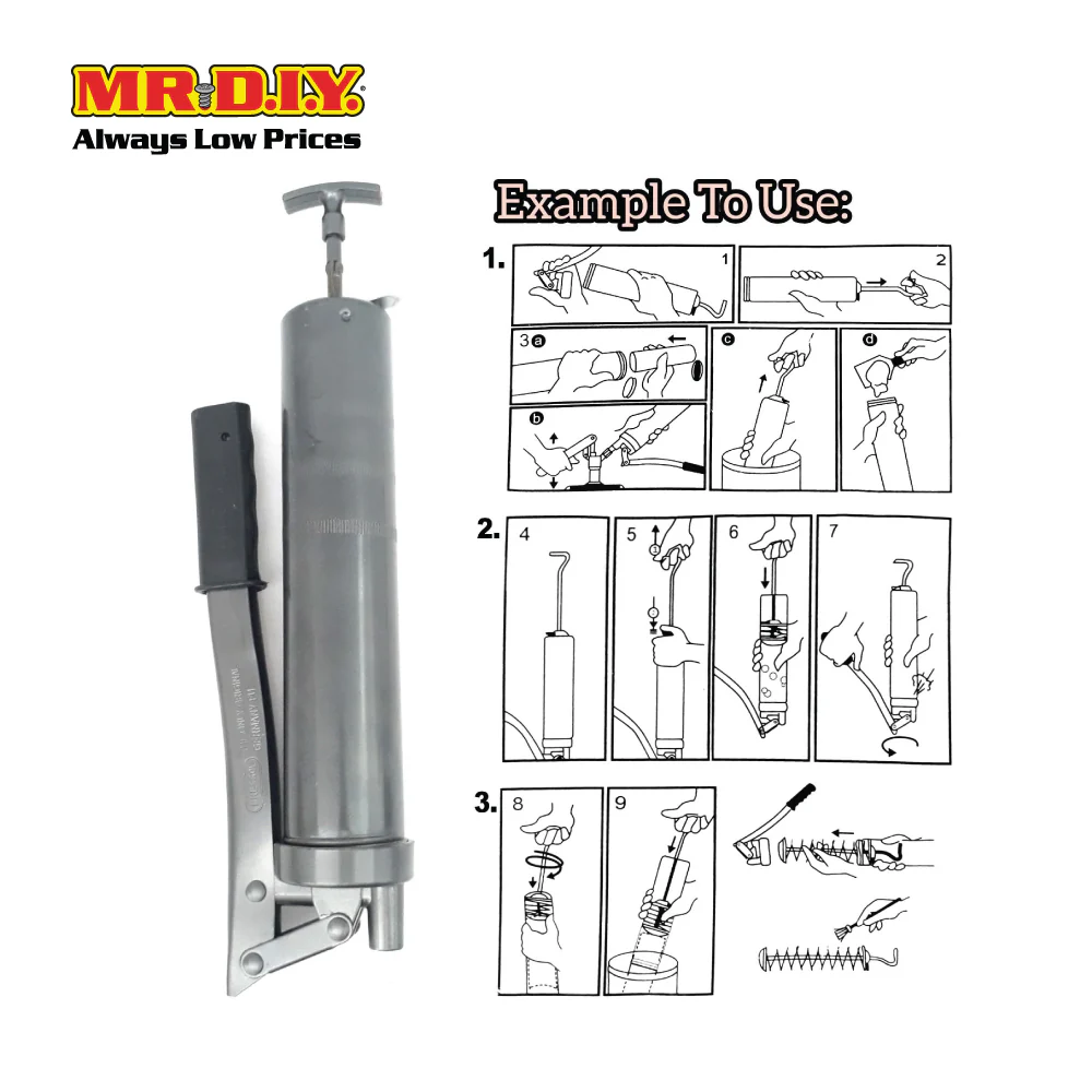 Heavy Duty Hand Grease Gun (500CC) - Image 4