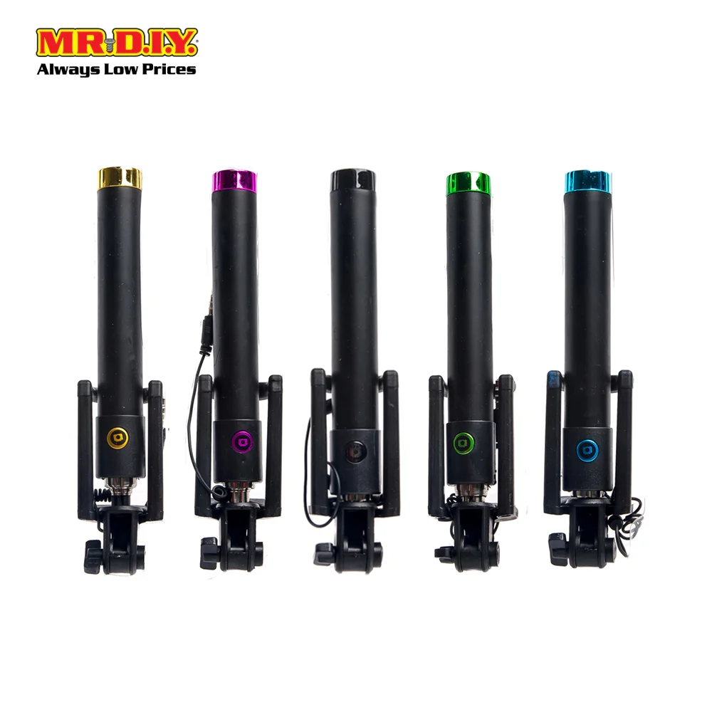 (MR.DIY) Foldable Portable Mobile Phone Jack-Wired Hand-Held Selfie Stick (78cm) - Image 7