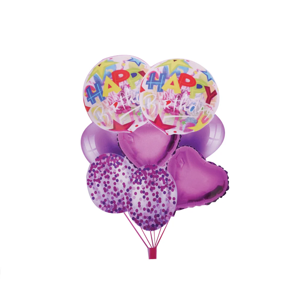 Happy Birthday Foil Ballon (8 pieces) - Image 3