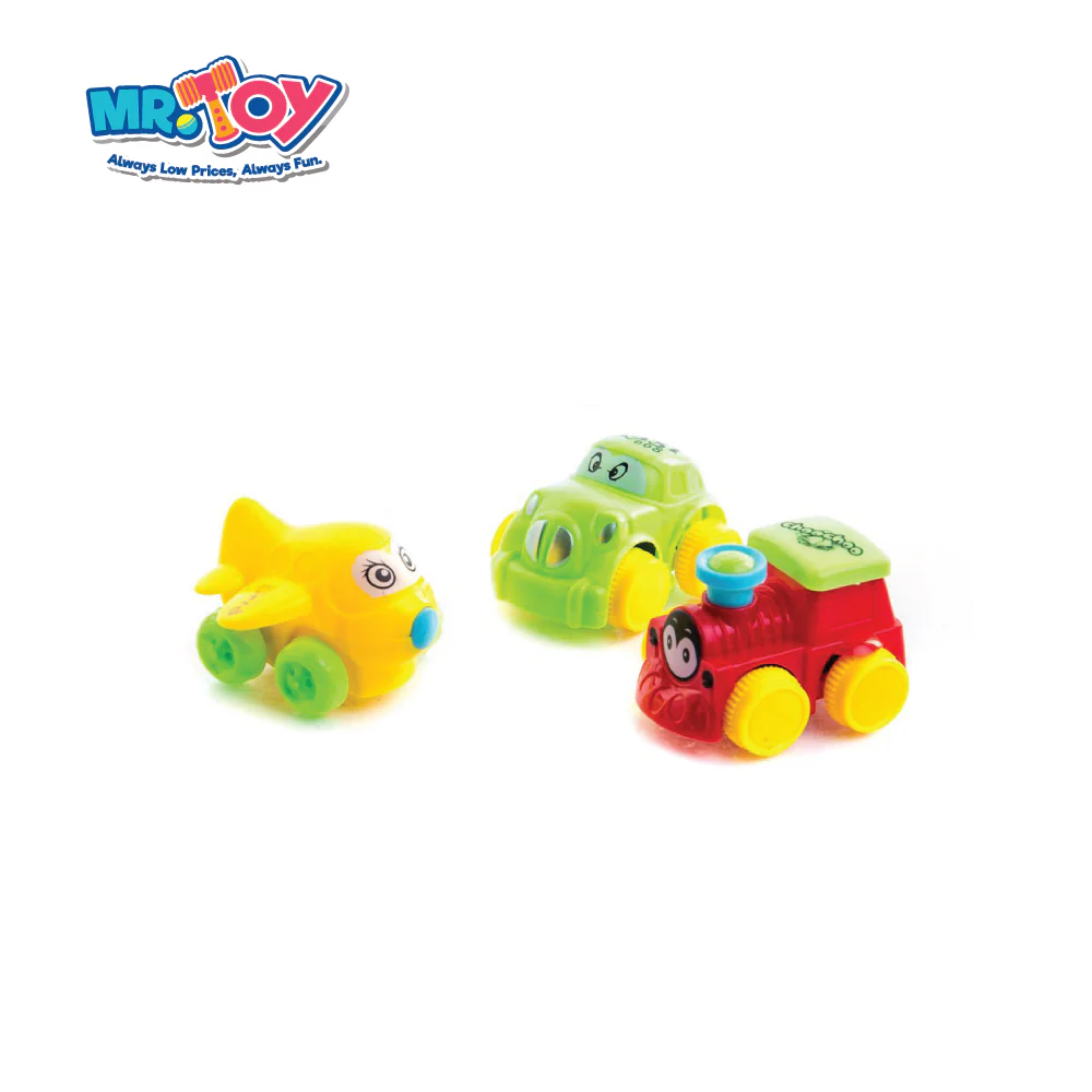 (MR. TOY) Happy Journey Racing Cars (3pc) - Image 2