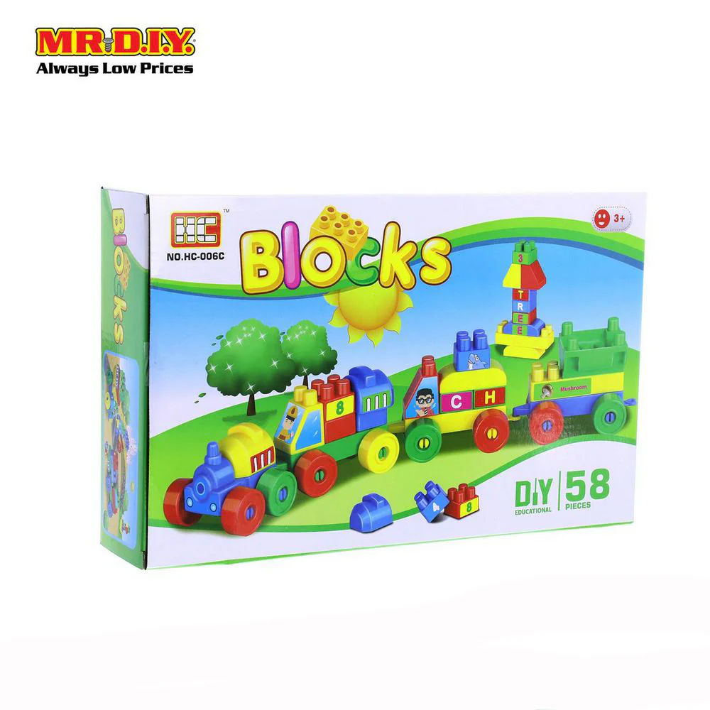HC Train Education Blocks Toy Set (58 pcs) - Image 3