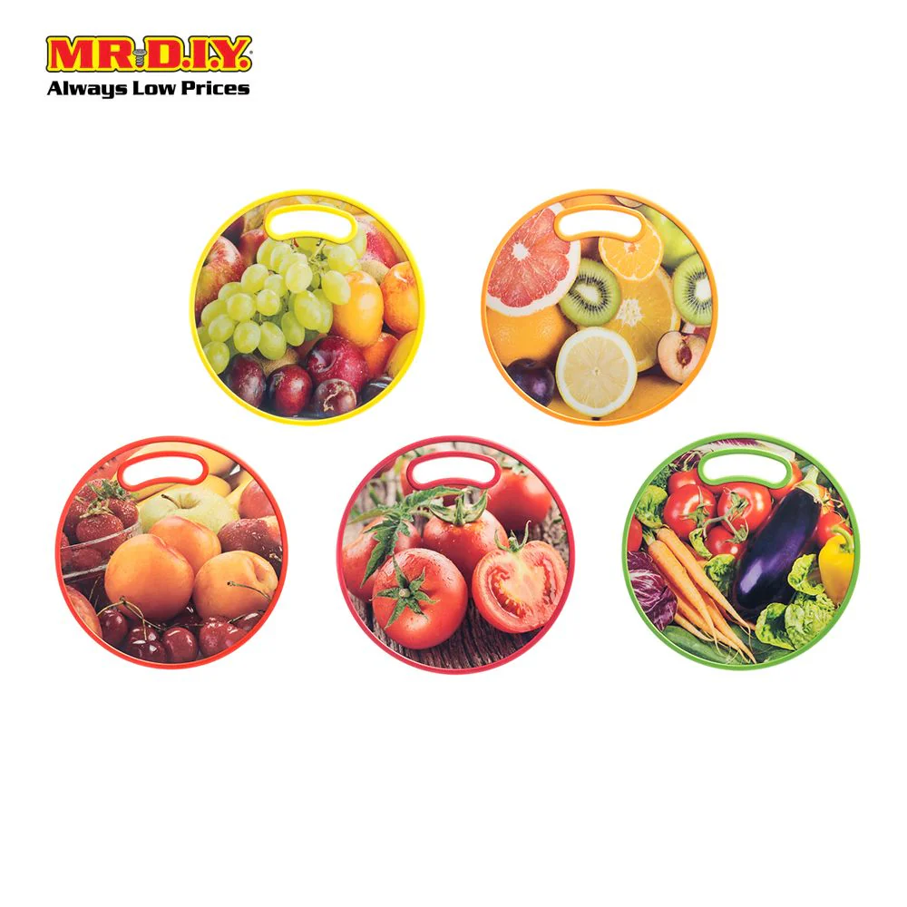 Heavy Round Plastic Chopping Board - Image 4