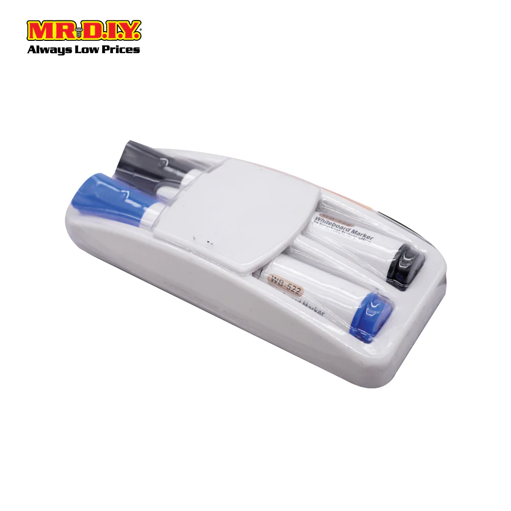 HENGBAO 2 PCS Whiteboard Marker -Blue And Black WB522 - Image 3