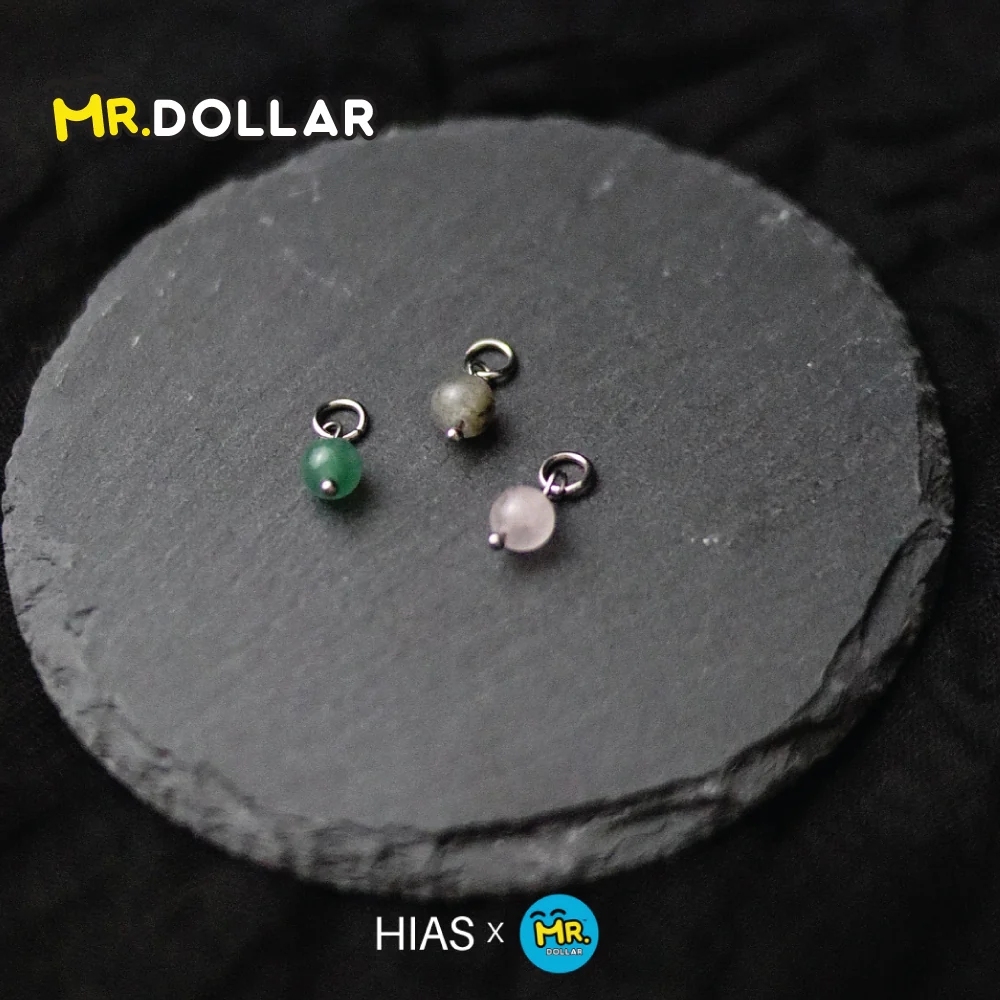 [Limited Edition] HIAS JEWELLERY 3-Piece Interchangeable Gold Pendant with Natural Stone Mix - Image 3