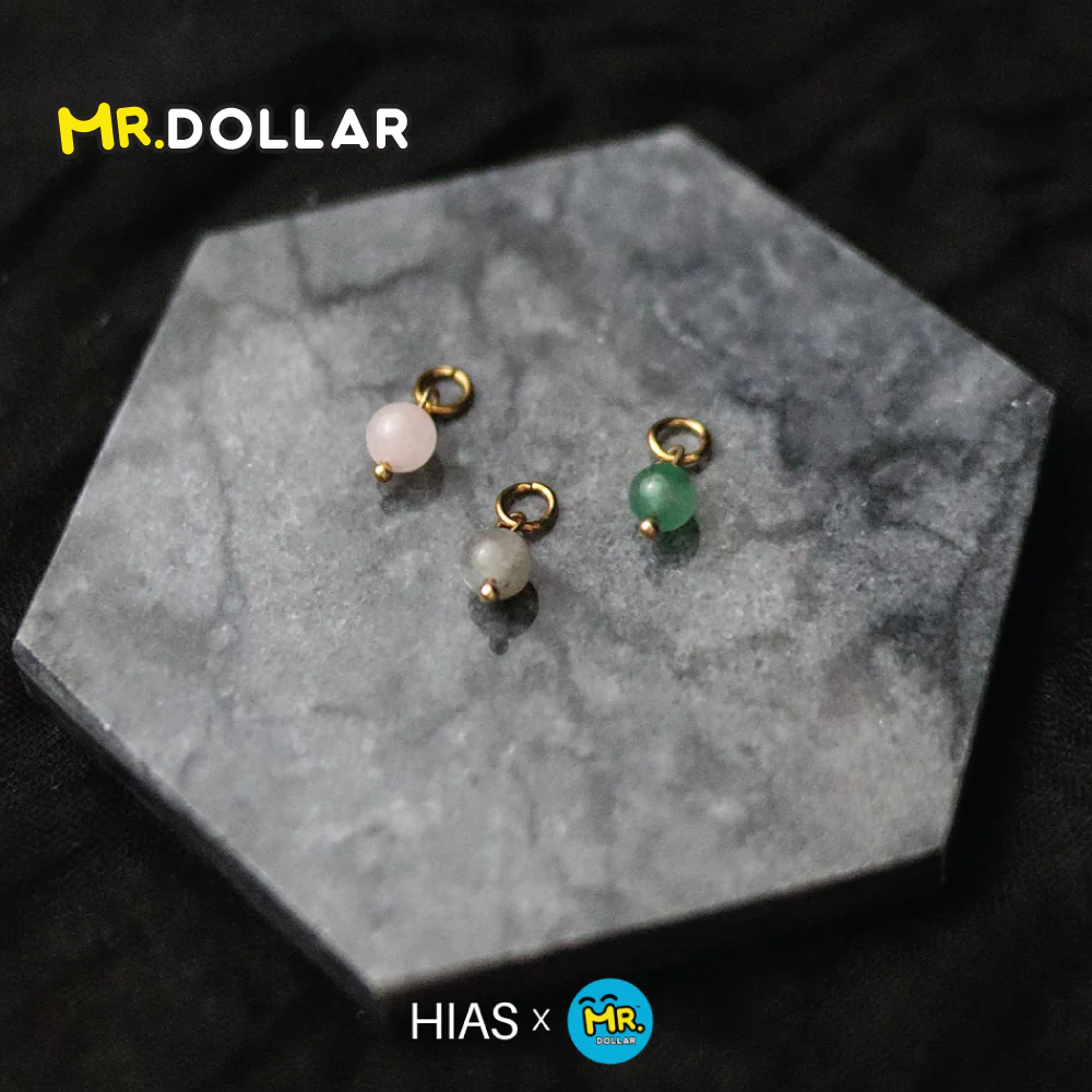 [Limited Edition] HIAS JEWELLERY 3-Piece Interchangeable Gold Pendant with Natural Stone Mix - Image 4