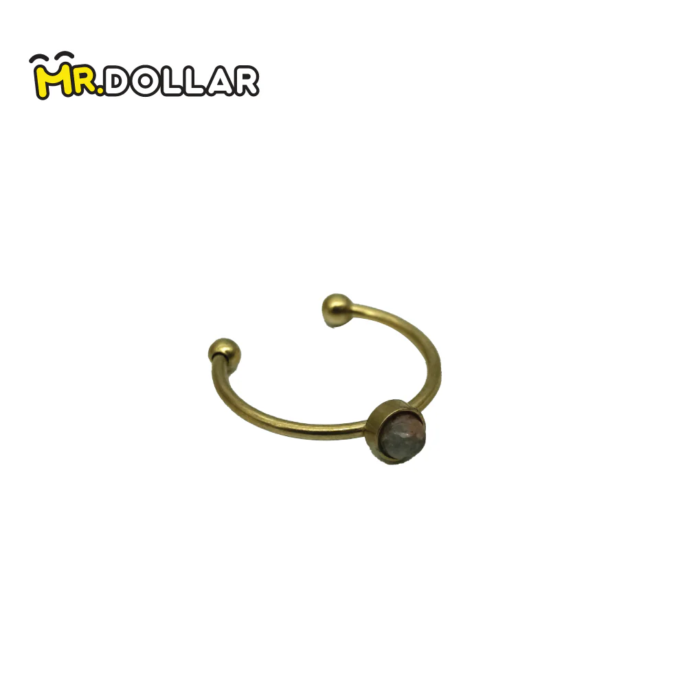 [Limited Edition] HIAS JEWELLERY Dainty Finger Gold Ring With Stone - Image 3