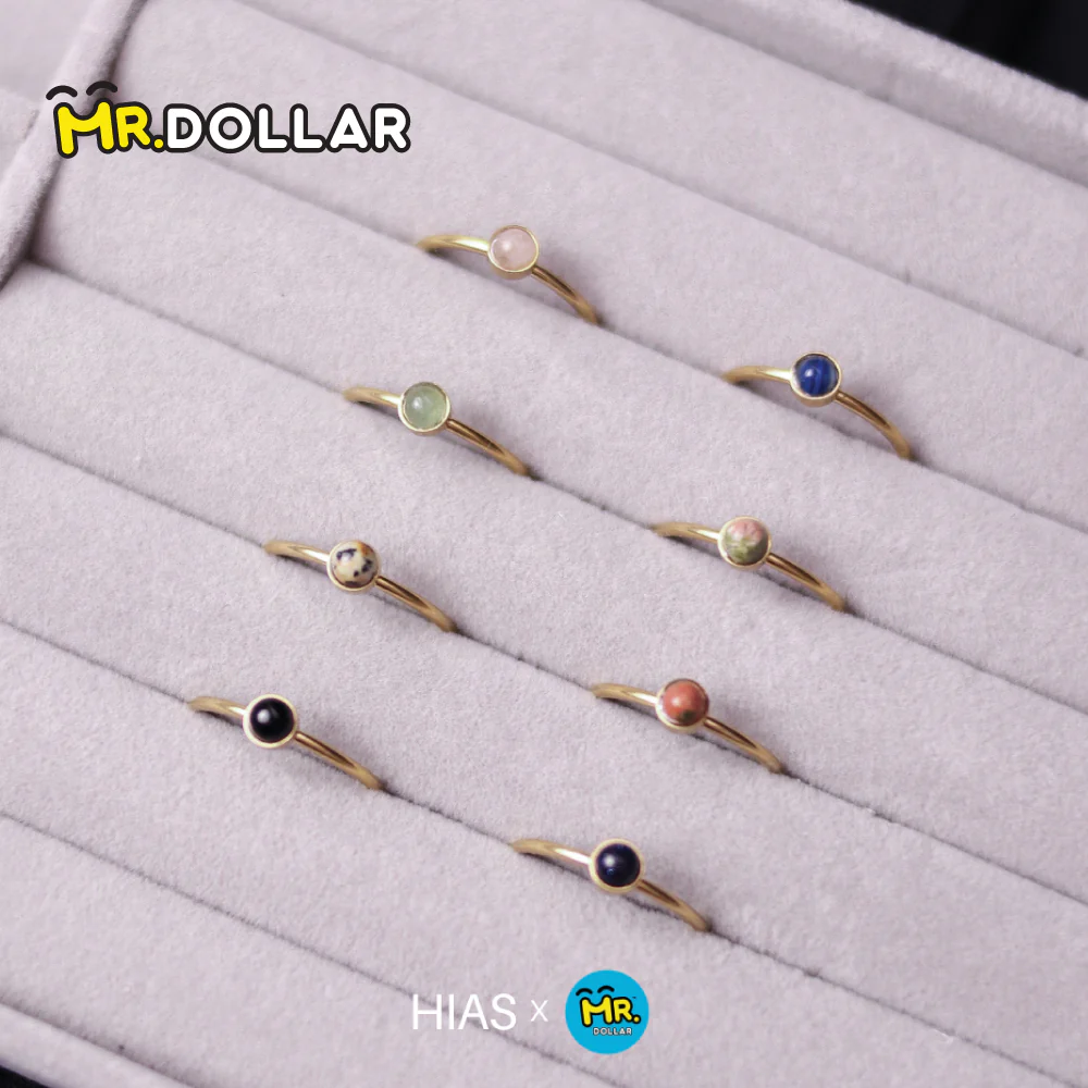 [Limited Edition] HIAS JEWELLERY Dainty Finger Gold Ring With Stone - Image 5