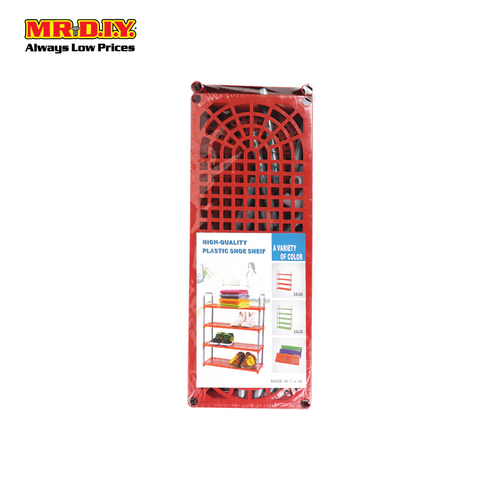 High Quality 4 Tier Plastic Shoe Shelf 1620 - Image 2