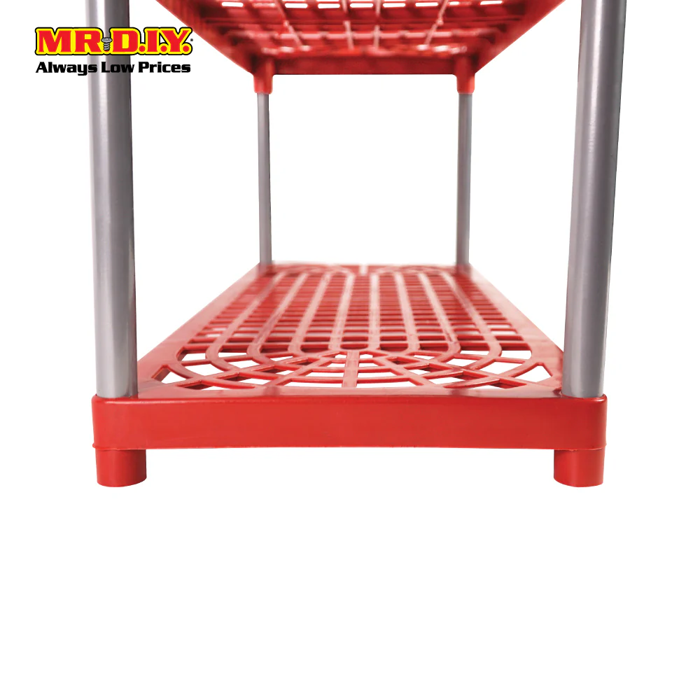 High Quality 4 Tier Plastic Shoe Shelf 1620 - Image 6