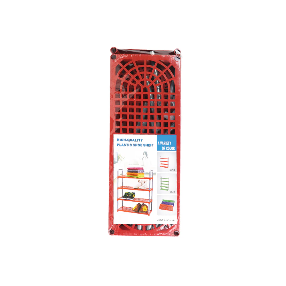 High Quality 4 Tier Plastic Shoe Shelf 1620 - Image 9