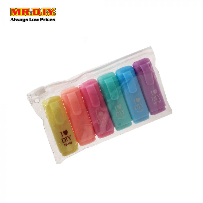 (MR.DIY) Highlighter Color Tf-103 (6pcs) - Image 2