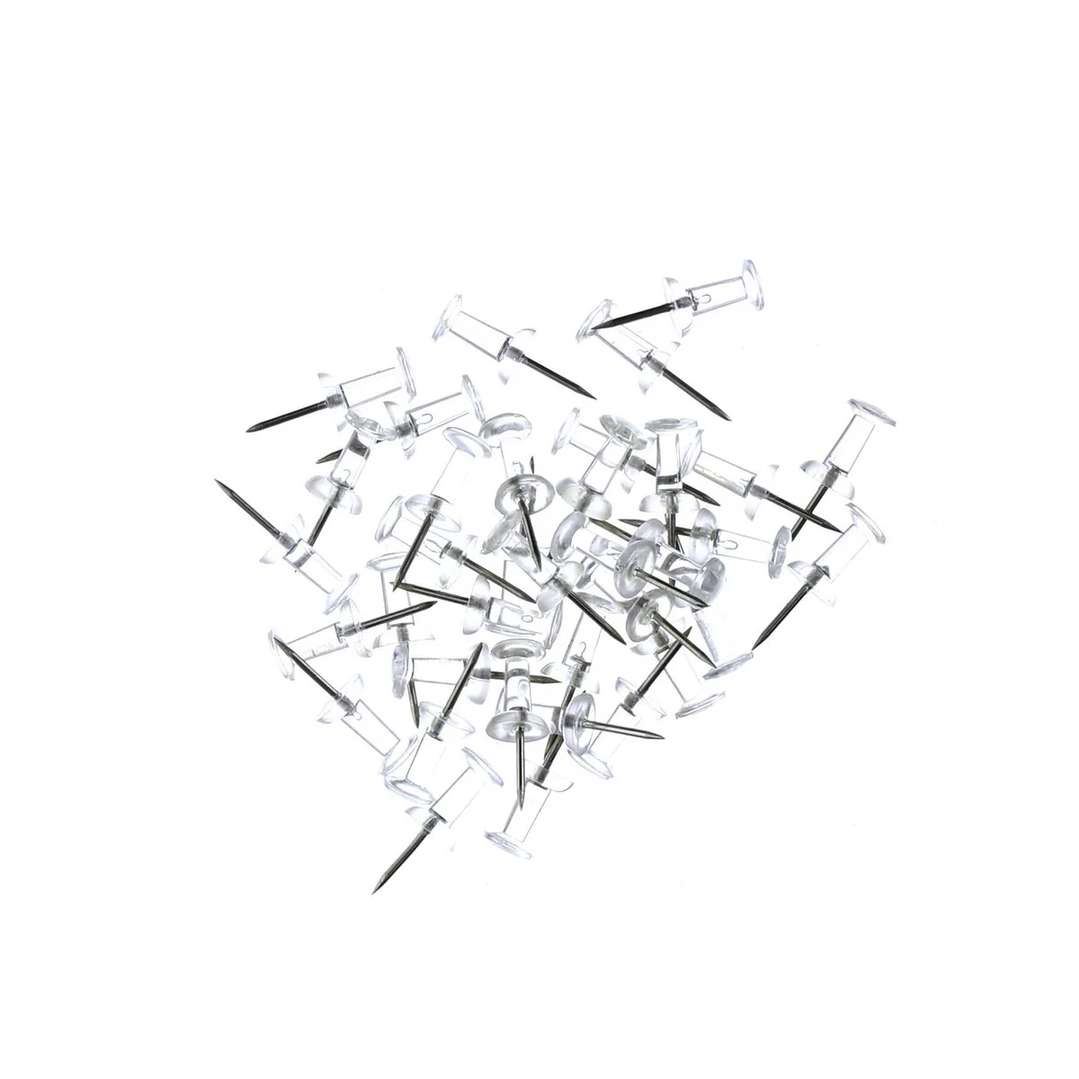 HONG YUE Plastic Transparent Head Push Pin (40 pcs) - Image 3