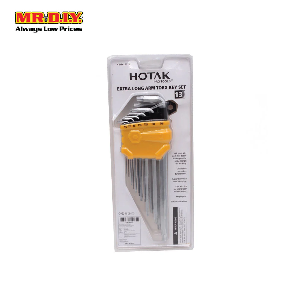 HOTAK Extra Long Arm Torx Key Set 13PCS YJHK-2614 - Image 2