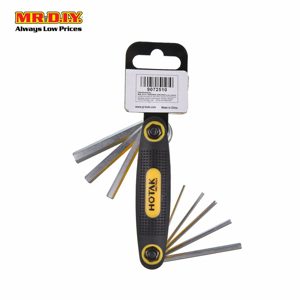 HOTAK Folding Hex Key Set (8pcs) - Image 3