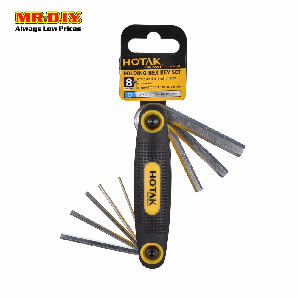HOTAK Folding Hex Key Set (8pcs) - Image 5
