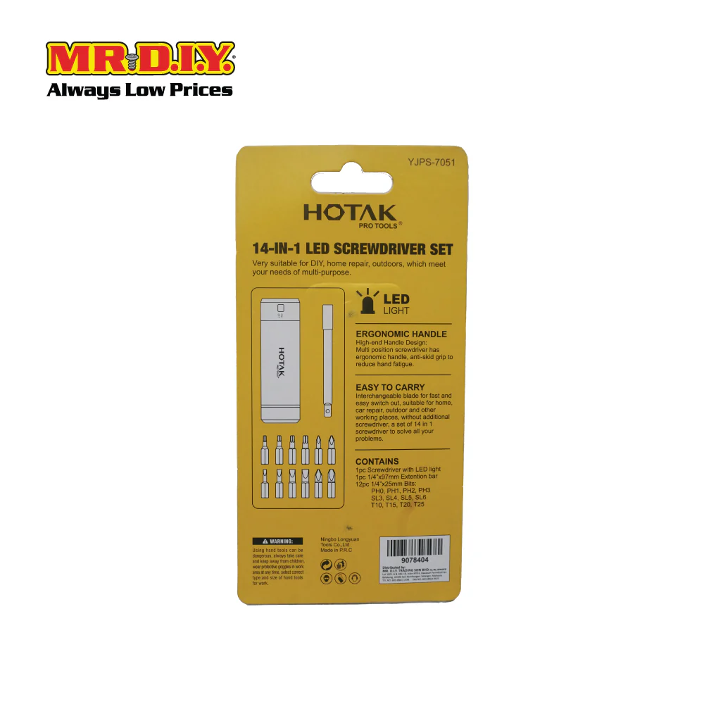 HOTAK LED Light Set Screwdriver (14pcs) - Image 3