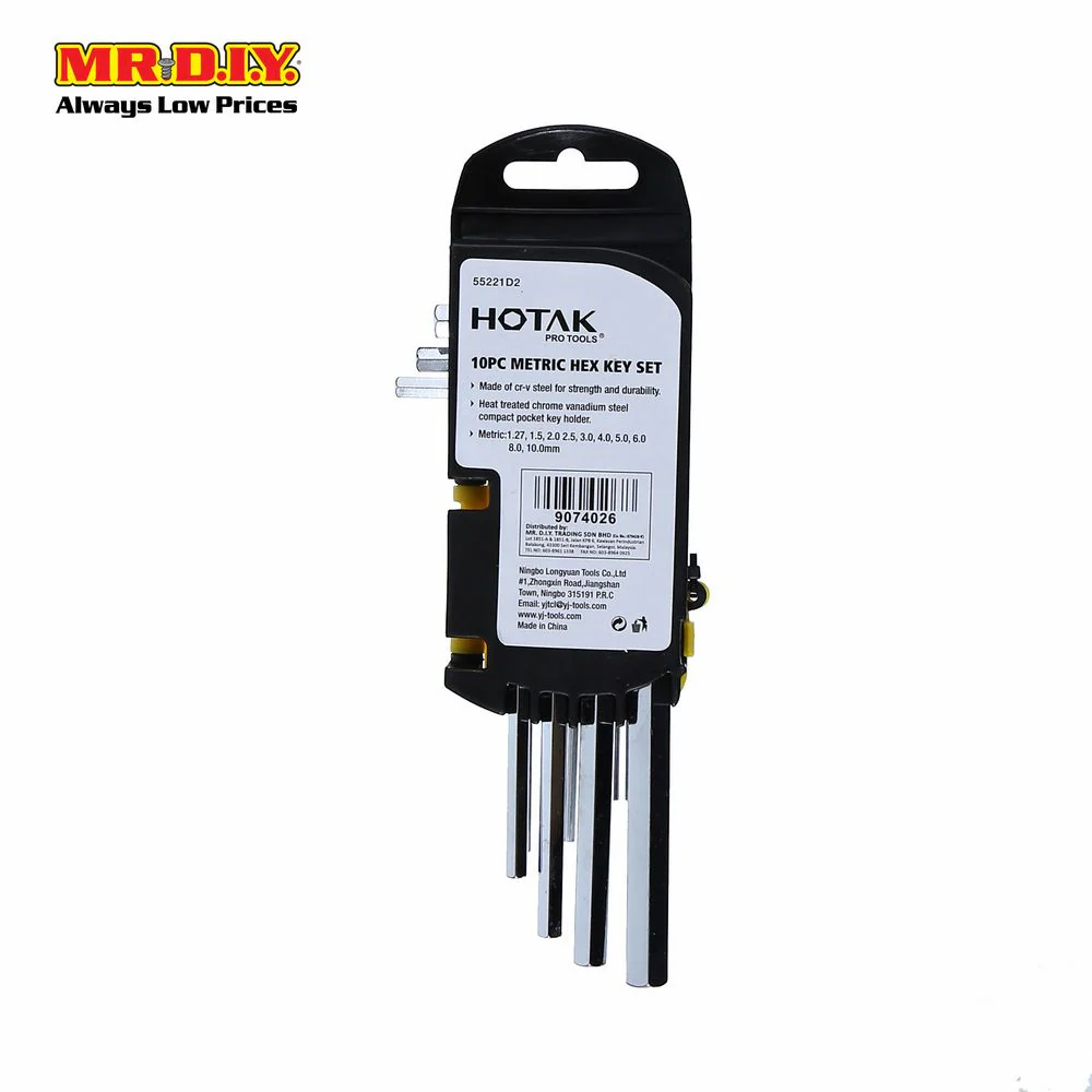 HOTAK Metric Hex Key Set (10pcs) - Image 2