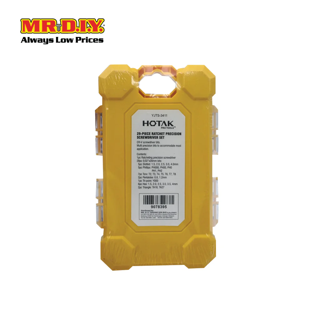 HOTAK Ratchet Screwdriver Set YJTS-3411 - 29 pcs - Image 4