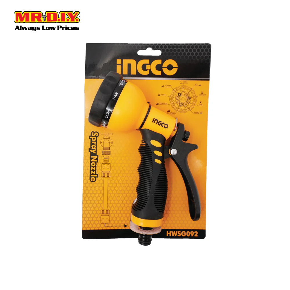 INGCO 9 In 1 Water Function Spray Nozzle - Image 2