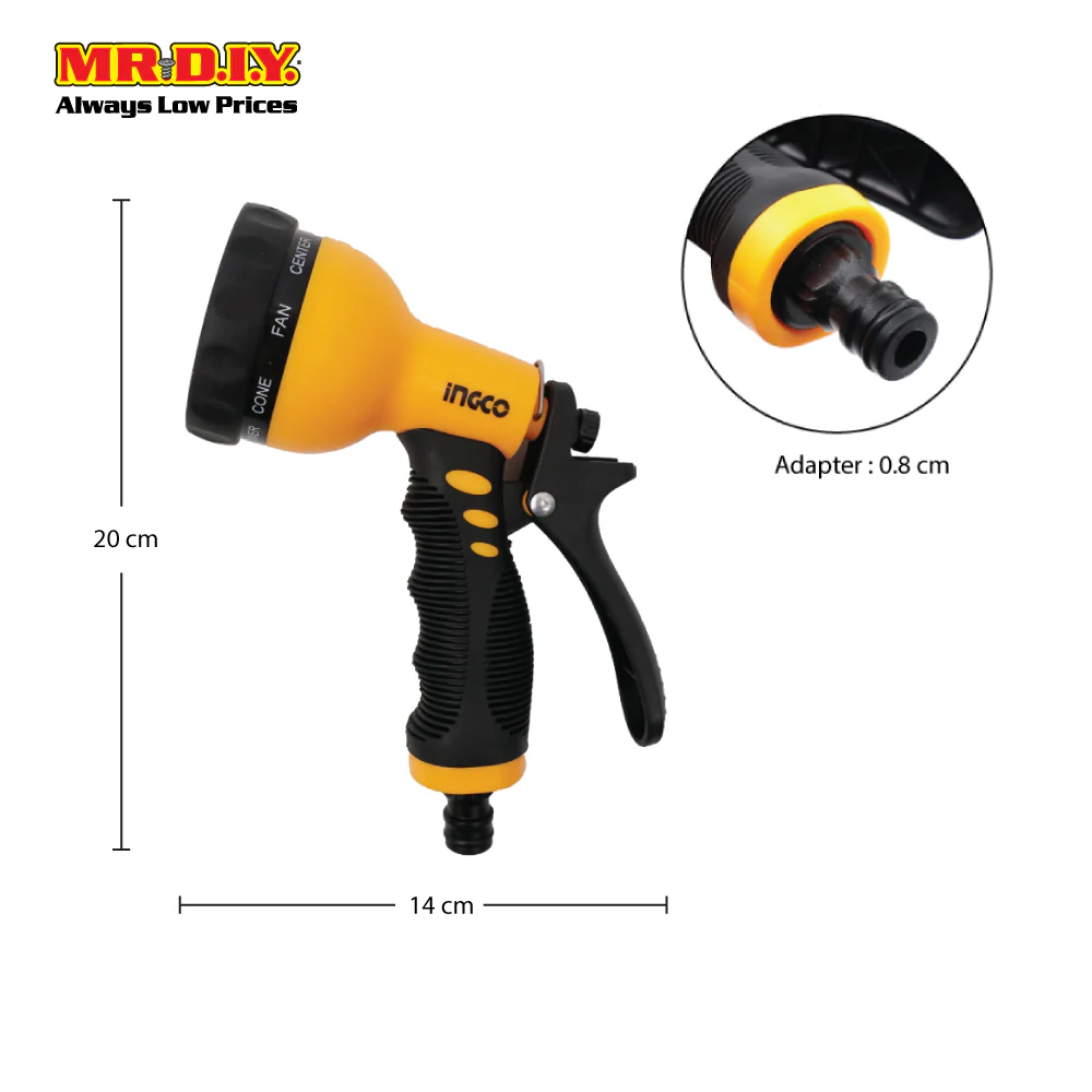 INGCO 9 In 1 Water Function Spray Nozzle - Image 3