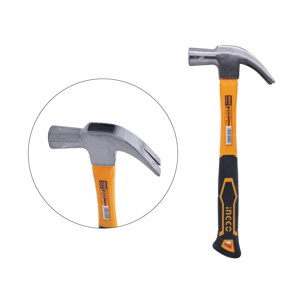 INGCO Claw Hammer With Fibreglass Handle 27mm HCH880227 - Image 5