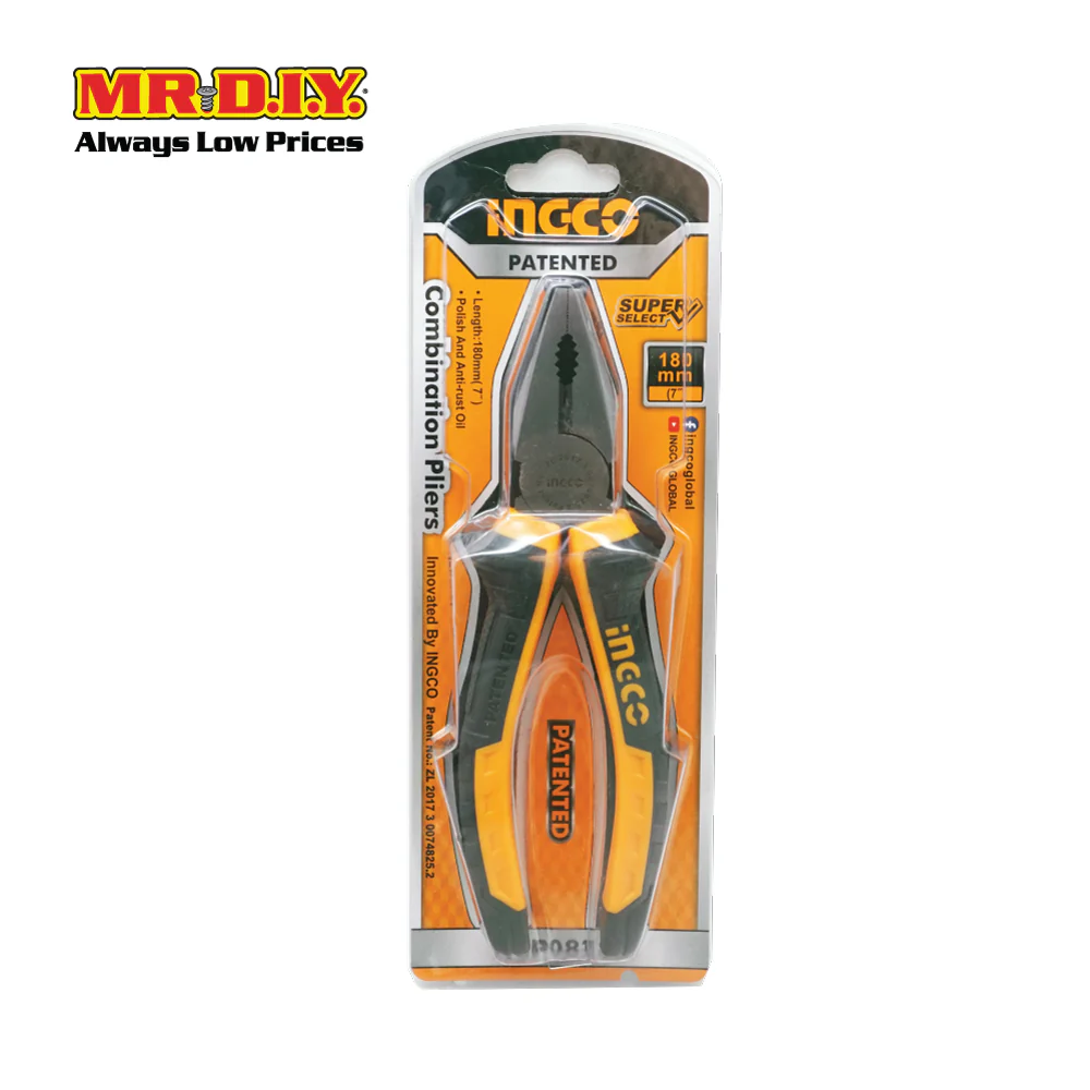 INGCO Combination Pliers (180mm) - Image 4