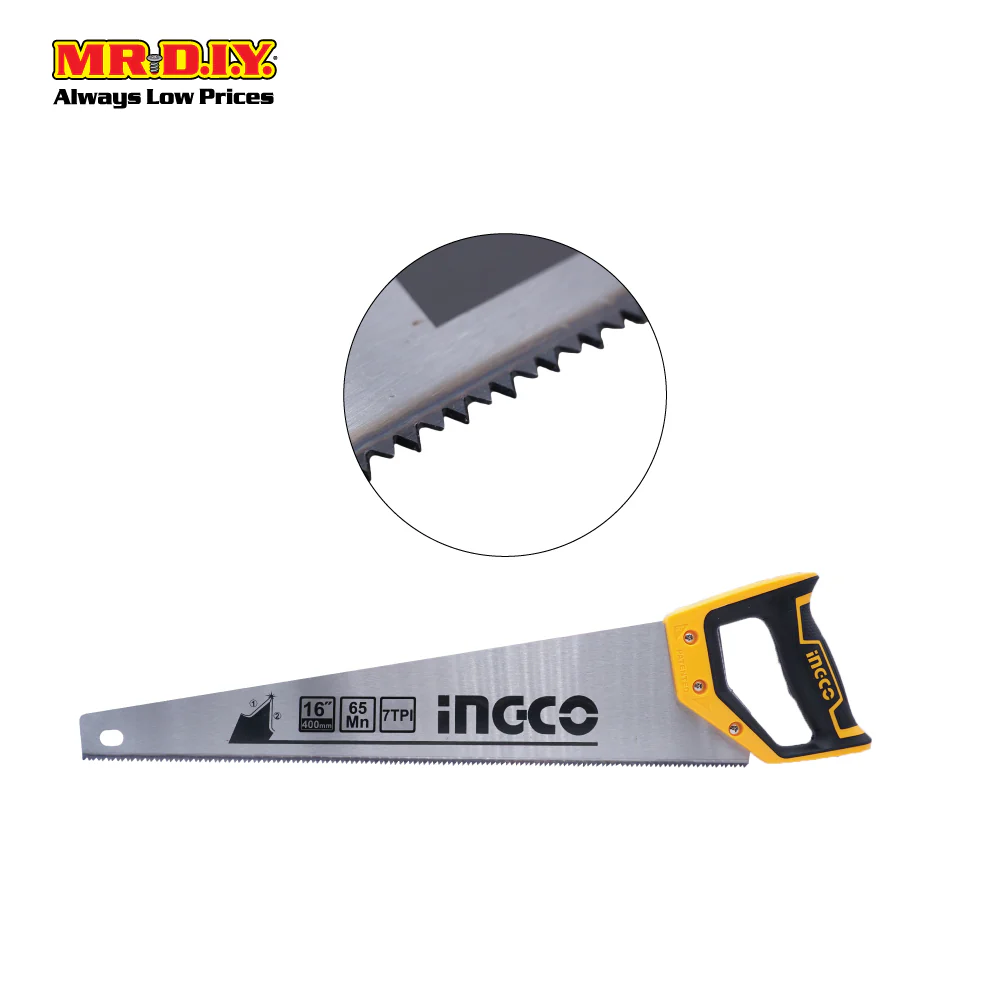 INGCO Industrial Grade Hand Saw 16" - Image 2