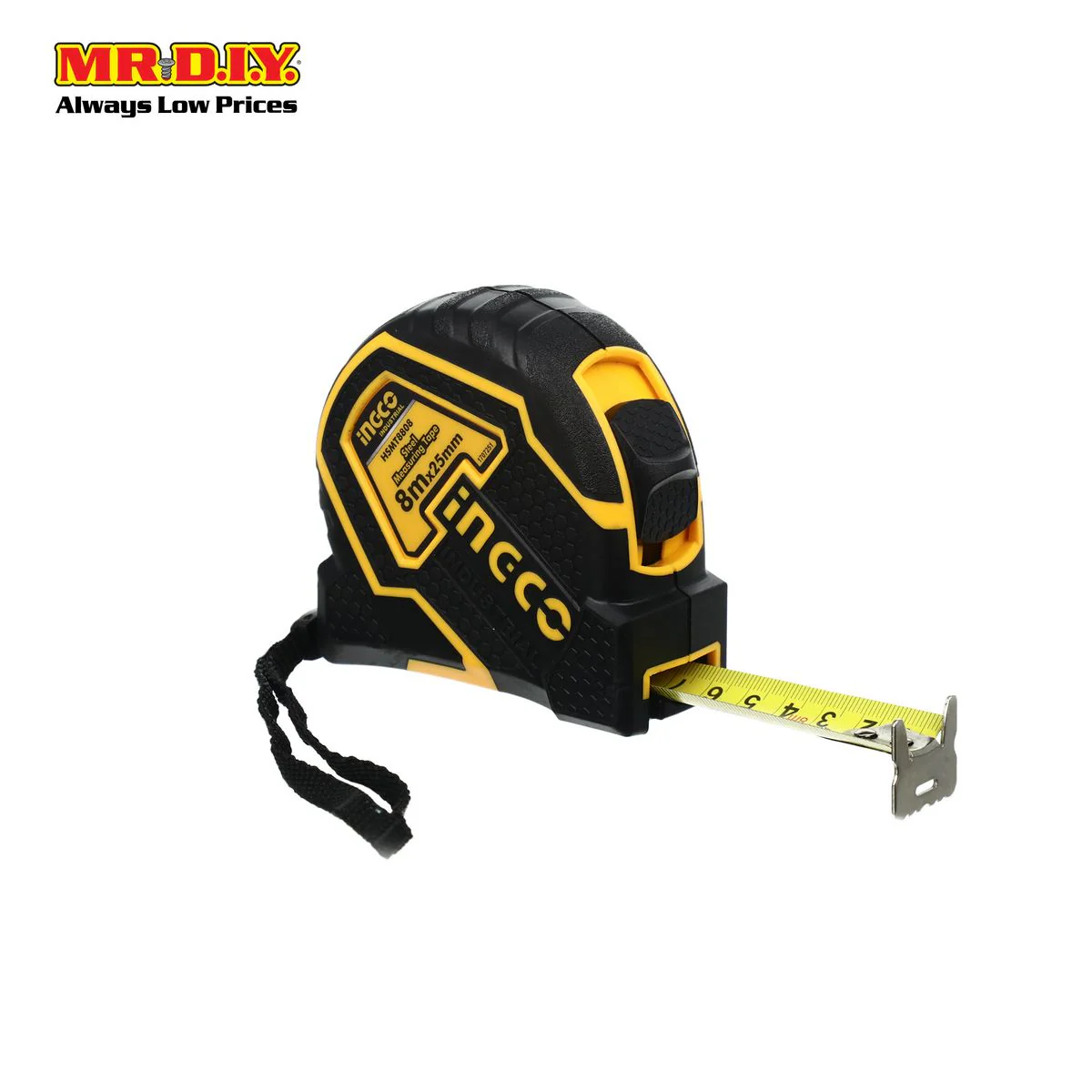 INGCO Steel Measuring Tape 8m x 25mm - Image 3