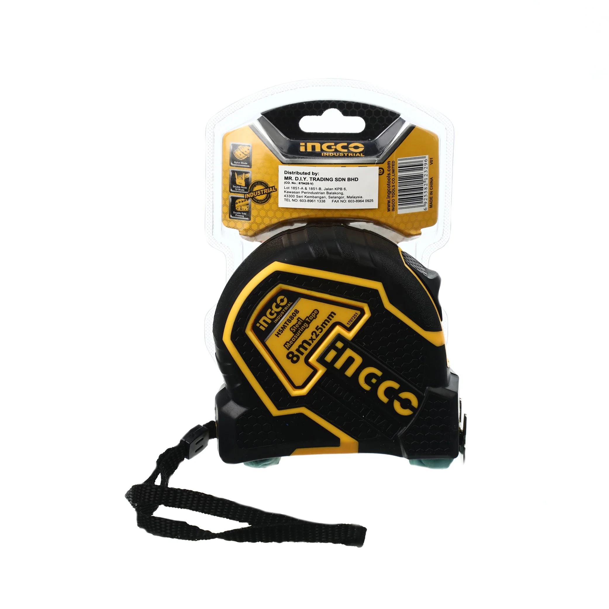 INGCO Steel Measuring Tape 8m x 25mm - Image 5
