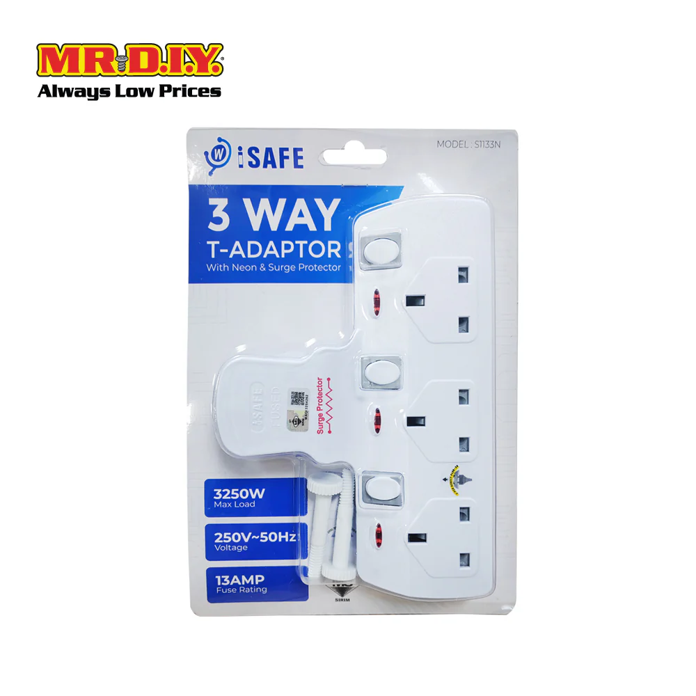 ISafe 3-Way T-Adaptor - Image 4