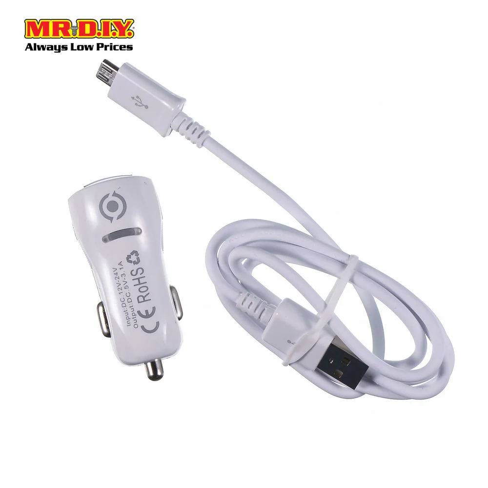 IVON USB Car Charge Socket With Micro USB Android Cable - Image 4