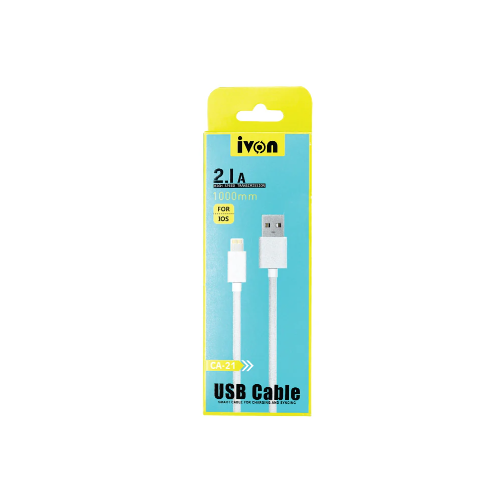 IVON USB IOS Data Cable 2.1A (1m) - Image 5