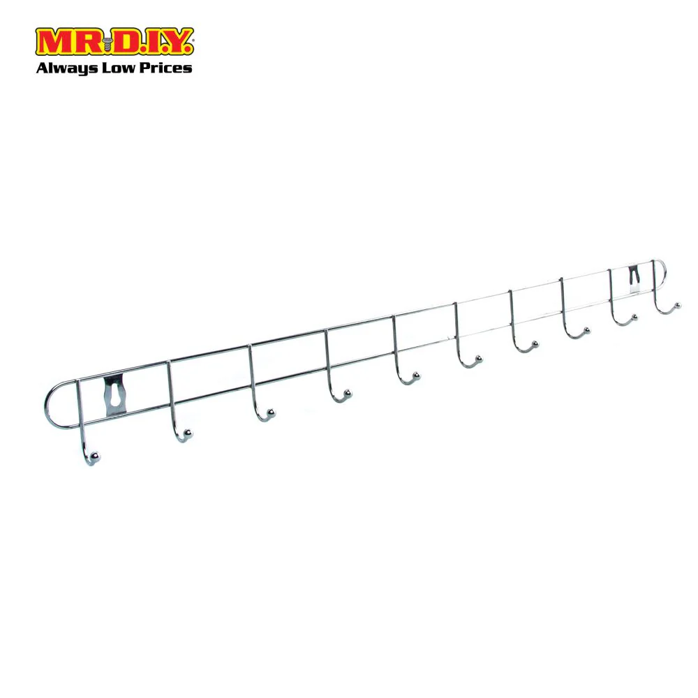 (MR.DIY) Clothes Towel Metal Door Hooks Organizer Hanger Wall-Mounted (60 x 0.5cm) - Image 2