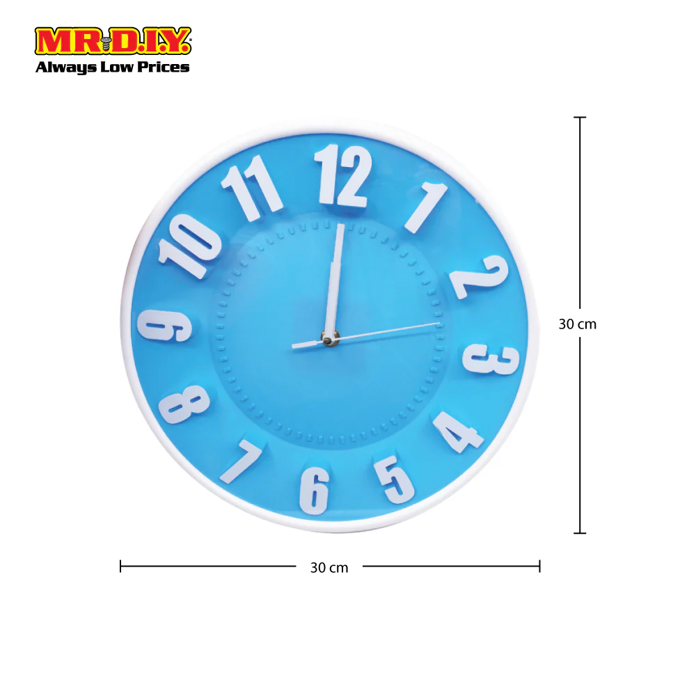 (MR.DIY) JIN HAI Modern Plastic Wall Clock (30cm) - Image 4