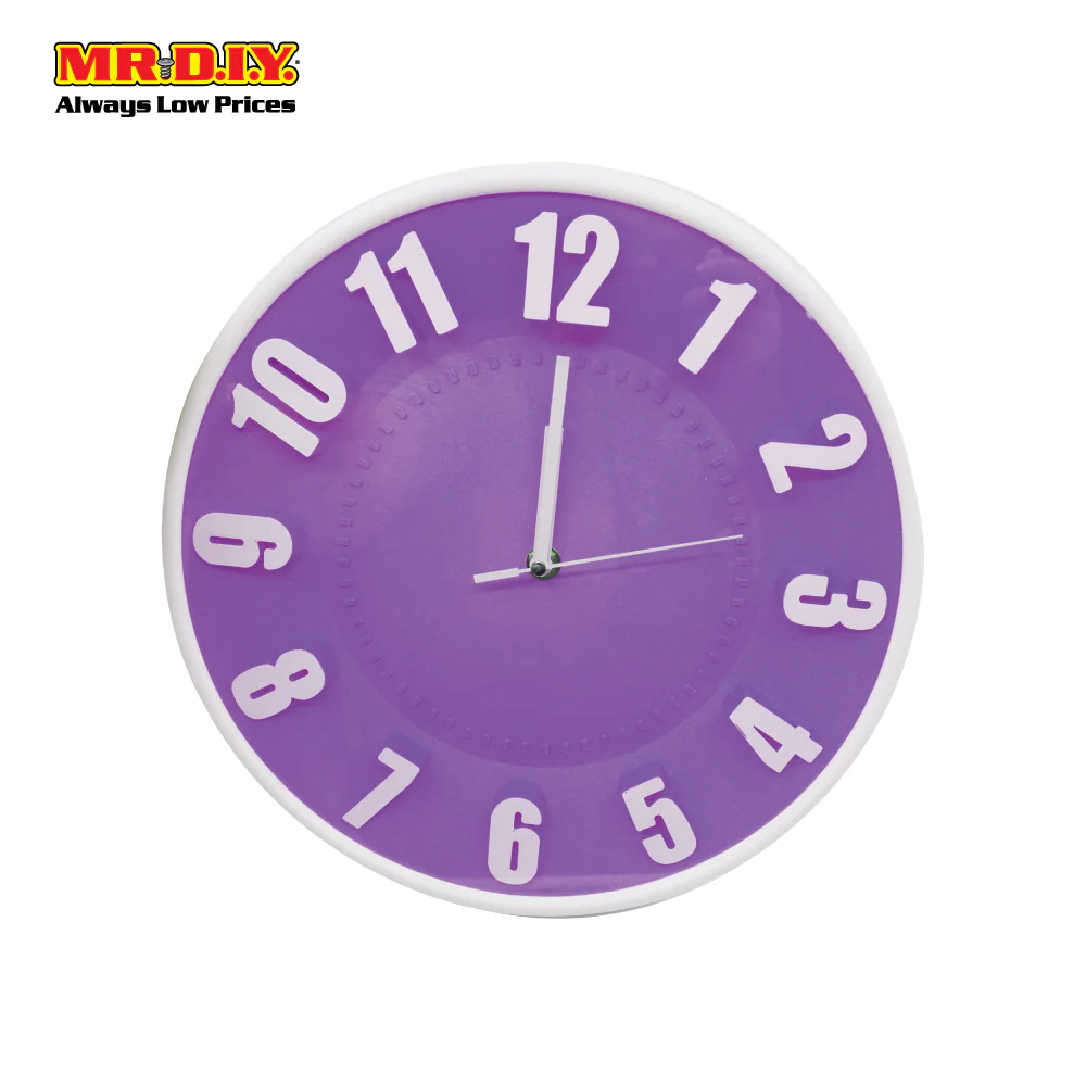 (MR.DIY) JIN HAI Modern Plastic Wall Clock (30cm) - Image 6