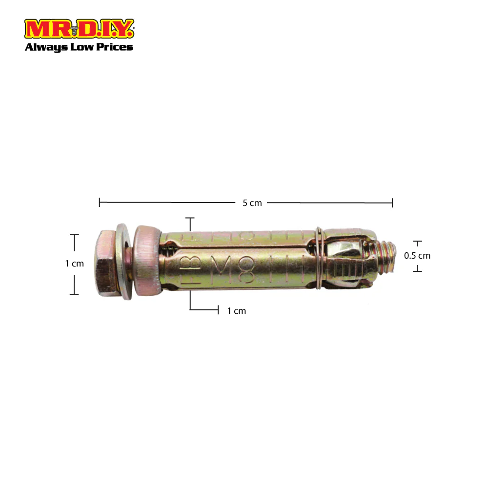 MR.DIY M6 Loose Bolt Shield Anchor (2 x 5cm) - Image 3