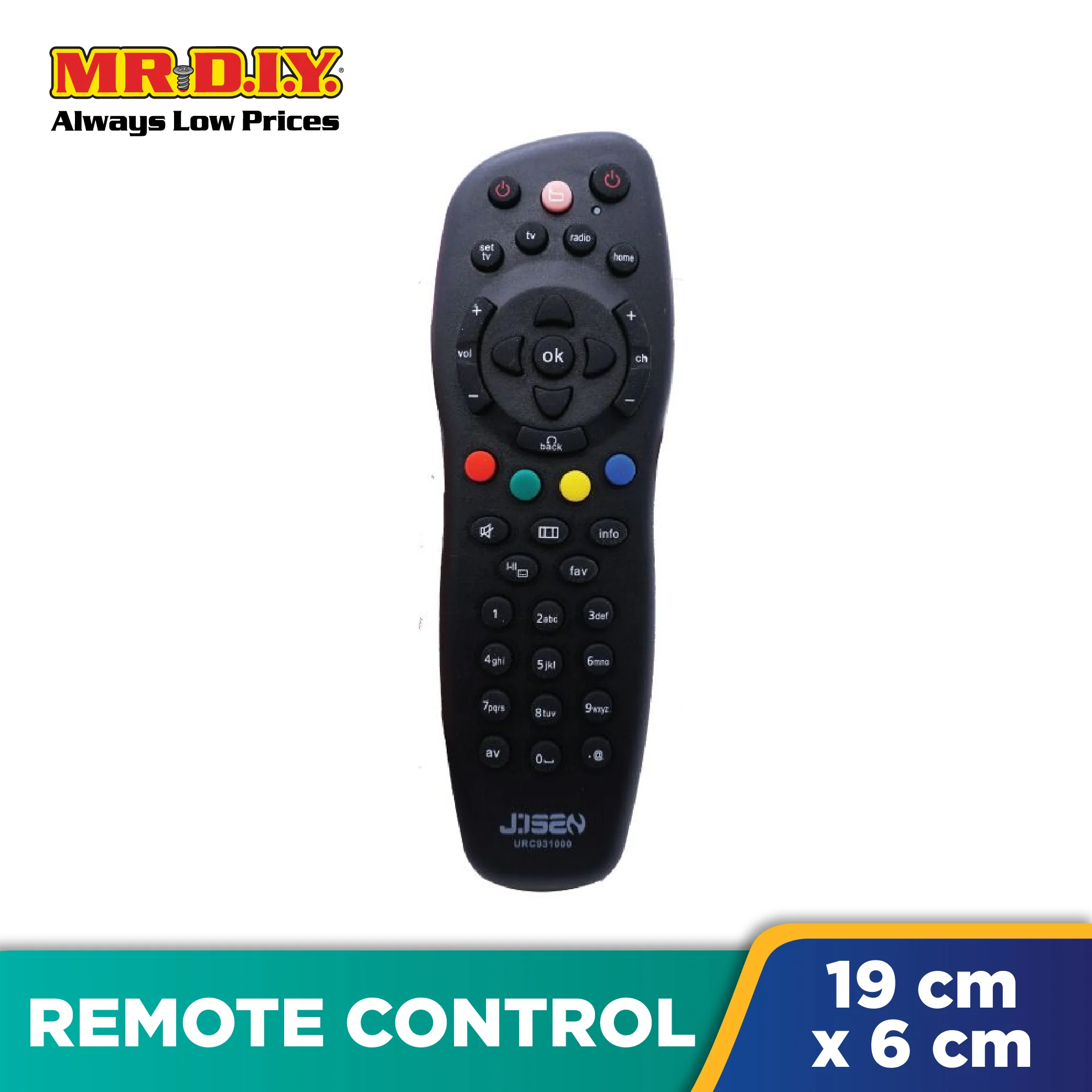 JISEN Universal Astro Remote Control 6 in 1 URC931000 - Image 2
