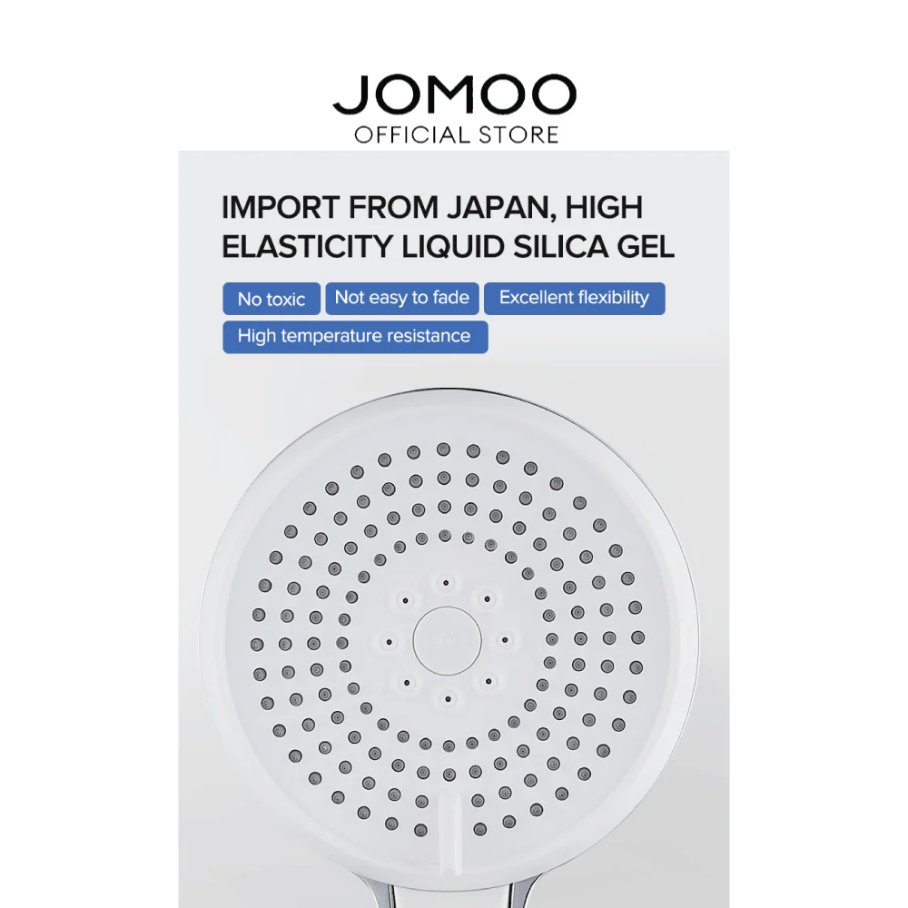 JOMOO Bathroom Rain Pressure Boost Shower Set 36510-122/1B-1 - Image 6