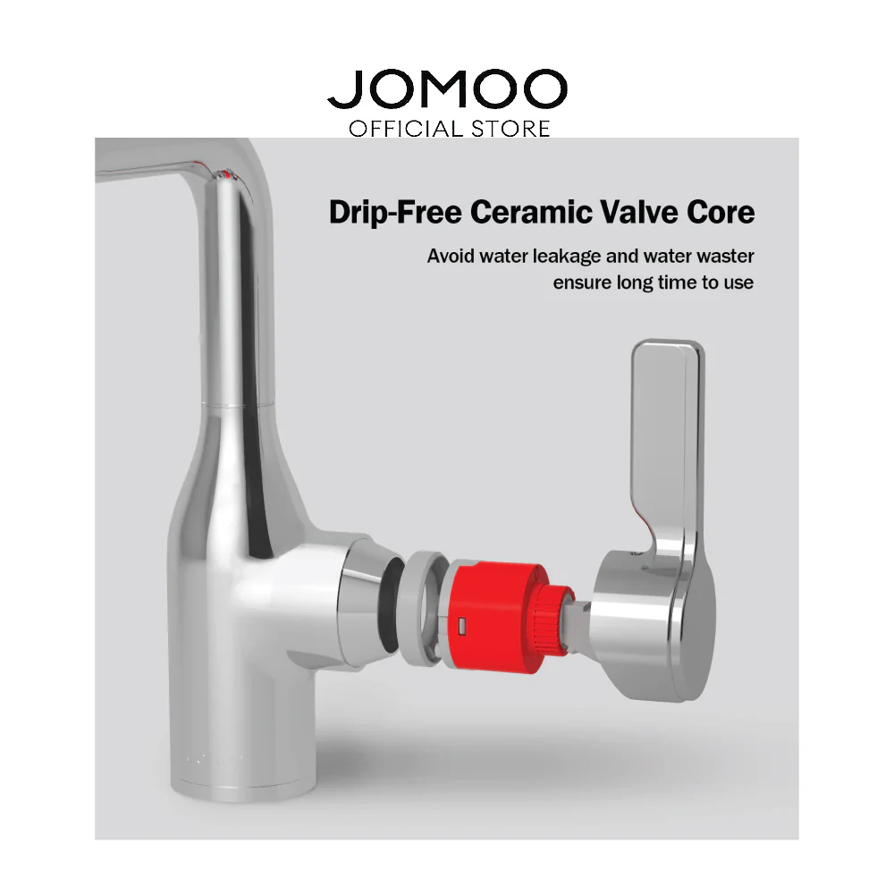 JOMOO Hot and Cold Basin Faucet Bathroom Faucet 32261 360° Swivel KEROX Ceramic  Valve Water Tap - Image 6